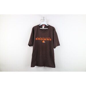 Vintage NFL Mens 2XL Distressed Spell Out Cleveland Browns Football T-Shirt